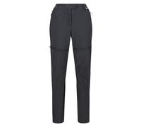 Regatta Women's Mountain Zip-Off Trousers - Seal Grey - 14 UK R - Seal Grey - 94% Polyamide/6% Elastane