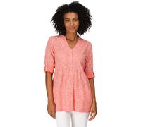 Regatta Womens Nemora Roll Sleeve Blouse Shirt Dress - Pink - Size 14 UK