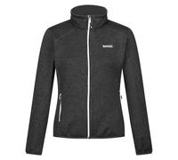 Regatta Womens Newhill Full Zip Fleece Jacket, Seal Grey(Black), 14 EU