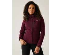 Regatta Women's Newhill Hooded Full Zip Hiking Fleece in Red | Size: 8 Regatta Red 8
