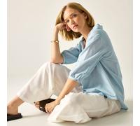 Regatta Women's Nofino 3/4 Sleeve Open Collar Blouse in Light Blue | Size: 18 Regatta Light Blue 18