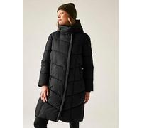 Regatta Womens Nurie Baffled/Quilted Jacket-Black, Black, Size 16, Women Black