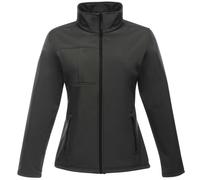 Regatta Women's Octagon II Waterproof Soft Shell Jacket - Seal Grey / Black - 14 - Seal Grey/Black - 100% Nylon