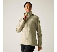 Regatta Women's Oklarna Hooded Walking Waterproof Jacket in Beige | Size: 12 Regatta Beige 12