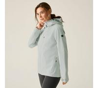 Regatta Women's Oklarna Hooded Walking Waterproof Jacket in Pale Grey | Size: 14 Regatta Pale Grey 14