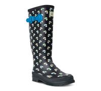 Regatta Womens Orla Floral Patterned Wellington Boots in Clover Black - Size UK 3
