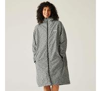 Regatta Womens Orla Kiely Waterproof Fleece Changing Robe - Jasmine Flower Black