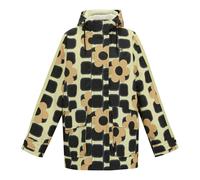Regatta Womens Orla Kiely Giant Square Flower Mid Length Waterproof Jacket - Monochrome - 10 UK - Monochrome - 100% Mixed