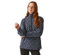 Regatta Womens Orla Kiely Half Zip Midlayer Fleece, Rain Cloud Black, 20