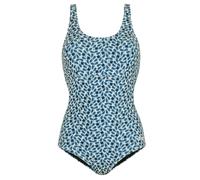 Regatta Womens Orla Kiely Jasmine Flower One Piece Swimsuit - Blue - 8 UK - Blue - 85% Recycled Polyester/15% Elastane
