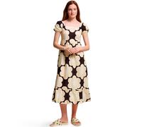 Regatta Orla Kiely Midi Summer Dress Black Sixties Daisy, Size: 8
