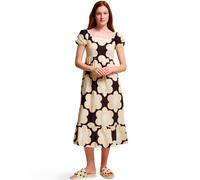 Regatta Orla Kiely Midi Summer Dress Black Sixties Daisy, Size: 20