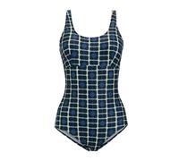 Regatta Womens Orla Kiely Poppy One Piece Swimsuit - Navy - 18 UK - Navy - 85% Recycled Polyester/15% Elastane