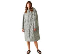 Regatta Womens Orla Kiely Waterproof Fleece Changing Robe - Jasmine Flower Black
