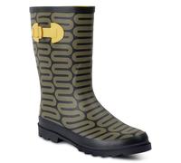Regatta Womens Orla Kiely Quarter Adjustable Wellies - Large Wiggle Olive - 6.5 UK