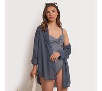Regatta Women's Prena Cover Up, Navy White Wavy Stripe 10