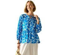Regatta Womens Primden Fleur Bloom Shirt - Blue - 14 UK - Blue - 90% Cotton/10% Linen