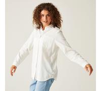 Regatta Womens Primevere Cotton Blend Long Sleeved Shirt White