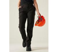 Regatta Womens Professional Workwear Pro Action Stretch Trousers- Black Black