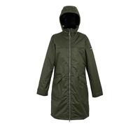 Regatta Women's Lightweight Romine II Waterproof Parka Jacket Dark Khaki Black, Size: 18