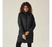 Regatta Womens Romine II Waterproof Hooded Long Sleeve Insulated Puffer Jacket 8 (XS) Black