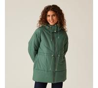 (20, Forest Green) Regatta Womens Rurie Baffled Water Repellent Padded Jacket Coat - Forest Green