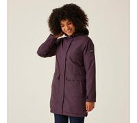 Regatta Women's Lightweight Sabinka II Fur Trim Parka Jacket Deep Plum, Size: 10