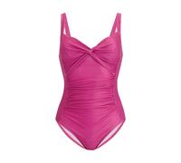Regatta Womens Sakari Retro Wave Tummy Control One Piece Swimsuit - Pink - 24 UK - Pink - 85% Recycled Polyester/15% Elastane