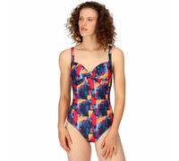 Regatta Womens Sakari Swim Navy Brsh Strk 8