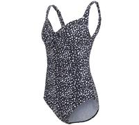 Regatta Womens Sakari Tummy Control Costume Black White Polka Dot Print, Size: 8 - Sale