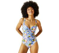 Regatta Womens Sakari Tummy Control Swimming Costume - Abstract Floral - 18