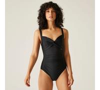 Regatta Womens Sakari Swimming Costume Tummy Control Summer Holiday Swim Suit Black