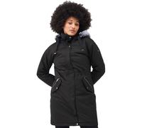 Regatta Womens Samaria Waterproof Hooded Parka Jacket Coat - Black - Size 20 UK