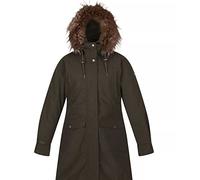Regatta Womens Shiloh Fur Trim Parka Jacket: Dark Khaki: 14 Size: 14,