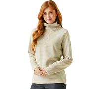 Regatta Womens Solenne 1/2 Zip Outdoor Walking Hiking Stripe Fleece Pullover - Natural