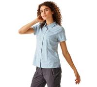 Regatta Womens Travel Packaway Short Sleeve Shirt, Blue, Size 10 UK