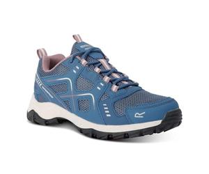 Regatta Womens Vendeavour Lace Up Walking Shoes with Performance Threads, Waterproof & Breathable with Tecfoam Insocks - Perfect for Outdoors, Walking, Hiking & Running Blue
