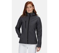 Regatta Women's Venturer 3-layer Waterproof Hooded Softshell Jacket in Dark Grey | Size: 14 Regatta Dark Grey 14