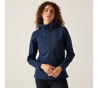 Regatta Women's Venturer 3-layer Waterproof Hooded Softshell Jacket in Dark Navy | Size: 18 Regatta Dark Navy 18