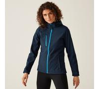 Regatta Women's Venturer 3-layer Waterproof Hooded Softshell Jacket in Mid Navy | Size: 12 Regatta Mid Navy 12