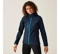 Regatta Women's Venturer 3-layer Waterproof Hooded Softshell Jacket in Mid Navy | Size: 16 Regatta Mid Navy 16