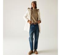 Regatta Women's Sabinka Hooded Waterproof Longline Insulated Jacket in Beige | Size: 18 Regatta Beige 18