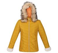 Regatta Winslow Womens Insulated Jacket Yellow Hooded Outdoor Walking Coat