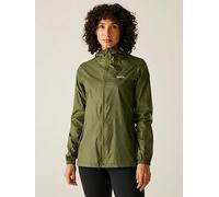 Regatta Womens Wmn Pack It Jkt Iii Pack Away Waterproof Shell Jacket- Green, Green, Size 12, Women Green