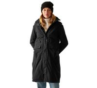 Regatta Jacket Yannta - Women's Hooded Longline Insulated Waterproof - Black Size 20