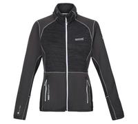 Regatta Womens Yare VII Marl Full Zip Soft Shell Jacket - Seal Grey - 10 UK - Seal Grey - 99% Polyester/1% Elastane