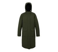 (14 UK, Dark Khaki/Black) Regatta Womens/Ladies Yarli Longline Waterproof Jacket