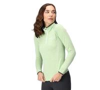 Regatta Womens Yonder 1/4 Zip Fleece Top Quiet Green 12