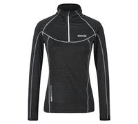 Regatta Womens Yonder Raglan Long-Sleeved Sweatshirt - Black - 16 UK - Black - 96% Polyester/4% Elastane