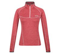 Regatta Womens Yonder Raglan Long-Sleeved Sweatshirt - Mineral Red - 16 UK - Mineral Red - 96% Polyester/4% Elastane